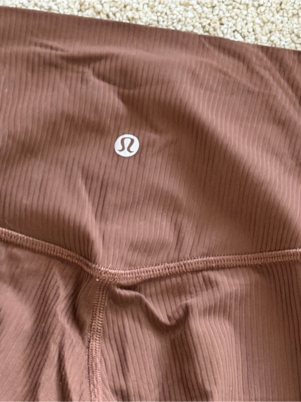 Lululemon Align Ribbed High Rise 28” Java Brown Leggings Size 2 - Picture 12 of 12